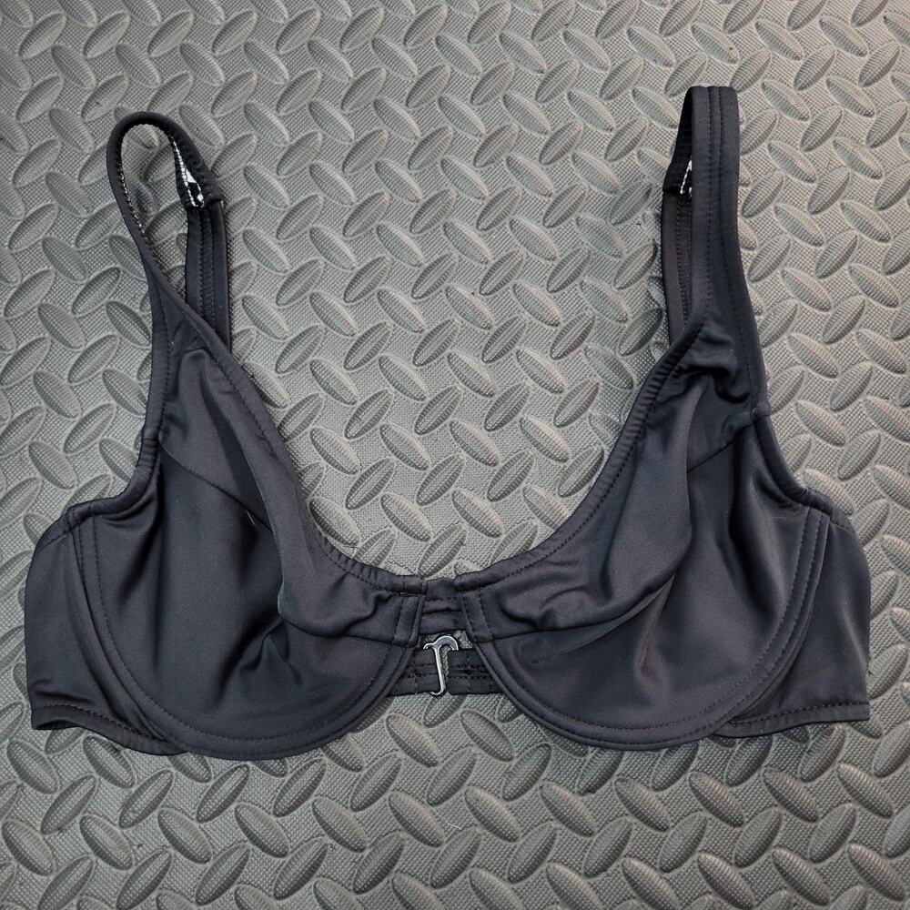 Venus Bikini Top D Cup Black Underwire Swim Supportive Bra Style